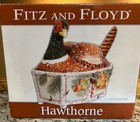 Fitz floyd Hawthorne Pheasant Soup Tureen W ladle      Handcrafted China-rare 