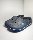 Crocs Crocband Clog Slip-on Sandal Gray blue Rubber Unisex Adults Us 9