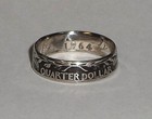 Us Pride State Quarter Silver  Coin Ring  Size 4-12 Display Your Us Pride