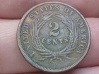 1865 U s  Two 2 Cent Piece- Fancy 5  Vf xf Details