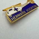 Hermann Hospital Life Flight Lapel Pin Enamel Helicopter Air Rescue Ems Vintage