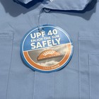 Columbia Pfg Omni-shield Blue Long Sleeve Fishing Shirt Large 
