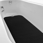 16  X 40  Non Slip Bathtub Mat With Drain Cut Out Non Skid Safety Bath Mat Ad   