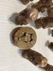 Brown Marble Vintage Handmade In Panama Nativity Set 