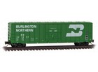 Z Scale Burlington Northern 50  Rib Side Box Car Micro-trains Mtl  511 00 124