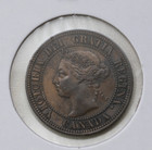 1891 C3 Sl Sd Canada 1c Large Cent Queen Victoria Coin