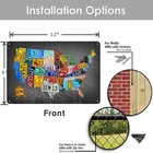 Funny Metal Tin Sign Vintage Usa Map License Plate Sign Garage Decor 8x12 Inc   