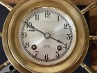 Antique 1930 s Authentic Heavy 6 5lb Solid Brass Chelsea Ships Clock accurate