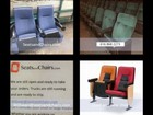 Lot Of 400 Used Movie Theater  Seating Real Cinema Movie Chairs Black Leatherett