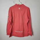 Footjoy Size L Women s Half-zip Pullover Long Sleeve Back Pocket Top Orange