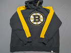 Nhl Fleece Sweatshirt Hoodie Fanatics Sz Xl Black Long Sleeve Pocket Cotton