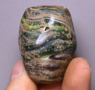 4cm Rare Old Chinese Honshan Culture Agate Carving Yu Cong Zong Amulet Pendant