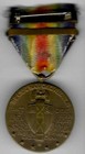 Original Us Wwi Victory Service Medal W  France Bar On Worn Ribbon   Pb Brooch