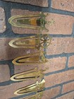 Lot Of 6 Vintage Solid Brass Bookmarks Ships Whale Pig Rooster 