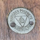 Vintage 1930   s Madesco Double Tackle Block Pulley wood farm Barn nautical Ship