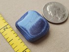 Genuine Beach Sea Glass Surf Tumbled Slag Mix Blue Frosted Pendant Very Rare V1