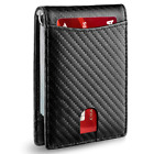 Slim Men s Wallet Pu Leather Bifold  Rfid Blocking Money Clip Credit Card