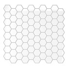  White Hexagon Peel And Stick Backsplash Tile 6-sheets Stick On Box Of 6 Tiles