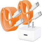 Usb-c Fast Charger Charging Cable Cord For Iphone 17 Pro Max Air  15   16 Orange