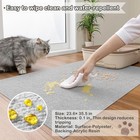 Cat Litter Mat For Litter Box  Water-resistant Kitty Litter Mat With Suction    