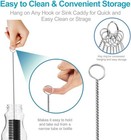Nylon Straw Brush Cleaner Bottle Tube Pipe Small Long Cleaning 10pcs Set Usa