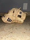 Wilson A2000 12  Beige Leather 5-finger Glove Left Hand Lace-up Wrist Strap