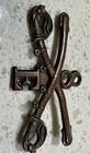 Indian War 8th Cavalry    e   copper  Brass Kepi Insignia Hat Pin  Broken Post 