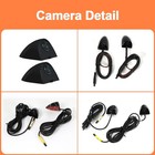 L r Display   Side View Mirror Camera Night Vision Wide Angle-black Us Shipping