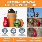 Arborist Throw Line Kit - Ultra Slick 166ft 166ft Rope With 15 Oz Throw Bag