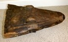 Sepik River Papua New Guinea Carved Canoe Prow  15 Inch On Metal Stand