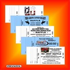 Custom Printed Raffle Tickets - Numbered   Perforated Card Stock