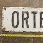 Vintage Antique Metal 24  Embossed Ortega  Dr Street Road Sign