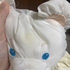 Vtg fisher Price Plush Puffalump Mouse bear  Yellow   White Stripes  Rattle