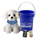 2025 My Lowes Rewards Mini Bucket Dog Puppy Plush 2 Croc Charms New Sealed 