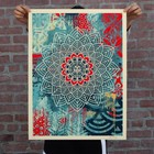 Obey Giant Chaos Mandala 2 Shepard Fairey Signed Art Print Poster Le 550 18x24