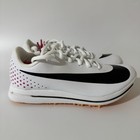 Nike Men   s 4 5 women   s 6 Triple Jump Elite 2 White pink Spikes Ao0808-101 New