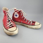 Vintage Converse Men s 6 Red All Star Red High-top Sneakers Made In Usa
