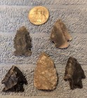 Group Of 5 Authentic Better Field Grade Arrowheads- Found In Tennessee Lot 1