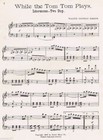While The Tom-tom Plays Intermezzo Two-step  1905  Antique Sheet Music  Two Step