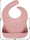 Silicone Bibs For Babies Toddler Set Of 3  Bpa Free  Soft Adjustable Waterproof