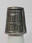 1981 Calendar Thimble Pewter Movable Panels Also For 2026  2037  2043  2054
