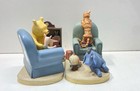 Disney Reading Figurine Bookends Winnie-the-pooh Collectible Set