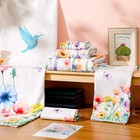 Vitalcozy Set Of 6 Wildflower Bathroom Towel Absorbent Soft Hand Towels Decor   