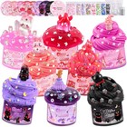 Halloween Slime Kit 8 Pack - Cloud Butter Scented  Fun Diy Slime With Greeting C