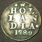 Certificate Authenticity 1789 Dutch Colonial New York Silver Lion Dime Hollandia