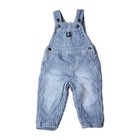Oshkosh Baby Bgosh Vestback Overalls 9 Mon Blue White Pin Striped Cotton Vintage