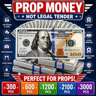 Movie Prop Toys 100 Dollar Bills Realistic Toy Play Cash One Stack 3000pcs 10k 
