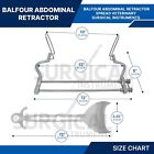 3 Balfour Retractor Surgical   Veterinary Baby 4  7  10  Stainless German Grade