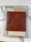 Stampin Up Pines And Poinsettia Christmas Wood Rubber Stamp Set New 
