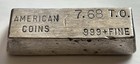 Rare   Htf Vintage American Coins Old Pour Odd-weight 7 68 T-oz 999 Silver